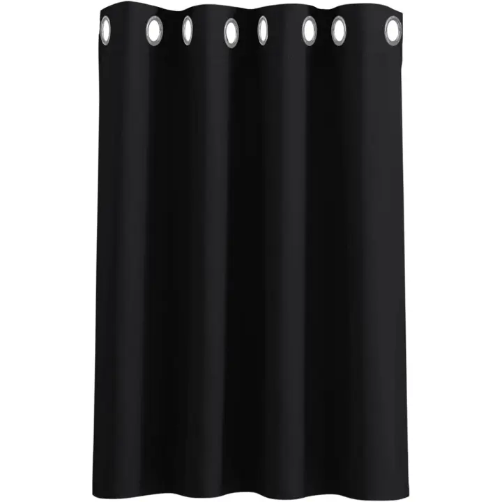 PONY DANCE Kids Blackout Curtain - Thermal Room Darkening & Energy Saving Blackout Curtain Eyelet Top Kitchen Panel for Girls' Room/Bedroom/Nursery, W 52" x L 90", 1 PC, Purple - 1