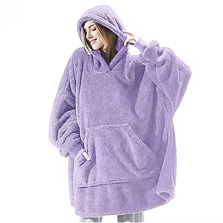 Sudadera con capucha de doble cara Fleece Wearable Blanket Oversided - 1