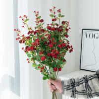 Arreglo De Flores Artificiales Hecho a Mano En Forma De Margarita Para Decoración De Hogar Jardín DIY Corona Material Para Boda Novia Banquete Decoración Navidad - details 1