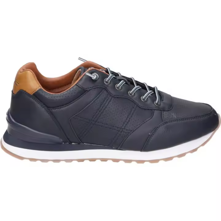 BONAVENTURE | Zapatos de Piel Bonaventure para Hombre – Zapato Casual en Color Azul Marino con Detalles – Zapato con Cordones – De Piel – Alta Calidad – Cómodos y Versátiles – Modelo B405-4 - 1