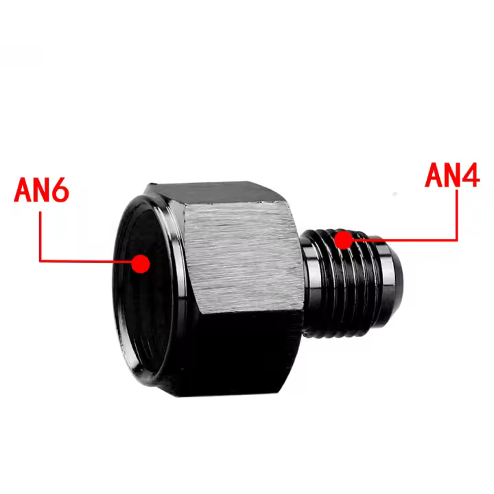 Adaptador De Reducción Expansora De Conector AN10 Hembra a AN6 Macho Y AN10 Hembra a AN8 Macho Adaptador De Tubo De Aluminio Para Motor - 1