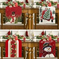 Corredor De Mesa De Navidad Xmas En Lino Decoración De Fiesta Con Bandera De Mesa De Navidad Deseos De Navidad Regalos Para Hogar Noël - details 13