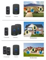 Kerui Timbre De Puerta Inalámbrico Impermeable Para Exteriores Con Melodías De Bienvenida Kit Con Luz LED Y Alarma De Seguridad Para Casa - details 5