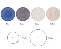 6pcs Tapetes Redondos Para Mesa Hechos De Lino Ecológico Antideslizantes Para Comedor Y Café Decoración De Cocina Almohadillas Para Tazas Y Vajilla - details 0