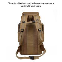 Mochila De Camuflaje Grande Para Senderismo Y Camping En Montaña Mochila De Lona Para Ciclismo Y Actividades Al Aire Libre - details 21
