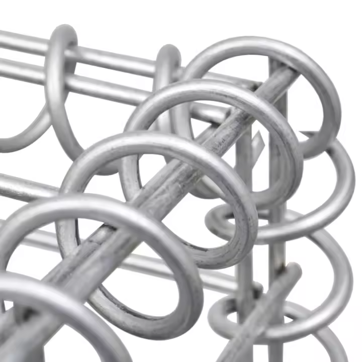 vidaXL Arriate de gaviones de acero galvanizado 90x30x30 cm - 1