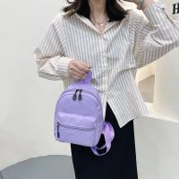 Mochila Preppy Mini De Nylon Para Niñas Y Mujeres Bolso De Viaje Pequeño a Prueba De Agua Casual Solida Rucksack Con Cierre De Cremallera Y Hebilla - details 9