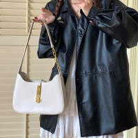 Bolso De Hombro De Lujo Pequeño Para Mujer En Cuero PU Versátil Con Cierre De Cremallera Bolsa Abrazadera Moda Sensación Avanzada - details 6