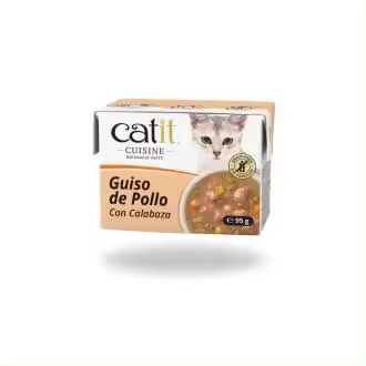 Hagen Tropican Mascotas Alimento Húmedo para Gato Catit Cuisine 95g - Pollo con Calabaza - 1