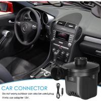 Bomba Eléctrica, inflador/desinflador de Aire con 3 Boquillas, Bomba Eléctrica para colchón, almohada de camping, colchón de Agua, Bote, anillo de Natació - details 3