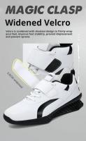 Zapatos De Levantamiento De Pesas Profesionales Para Parejas Calidad Superior Zapatos De Pesas Para Hombres Diseño De Squat Y Puja Dura Microfibra Antideslizante Negro/Oro - details 6