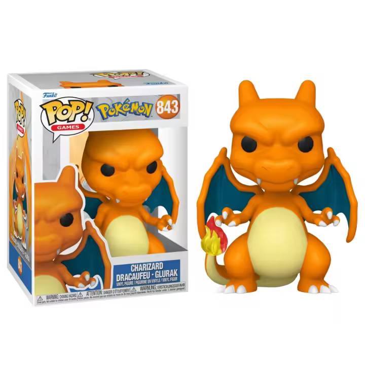 FUNKO POP! POKEMON - CHARIZARD, 74219, Nº843, TIENDA CON LICENCIA OFICIAL - 1