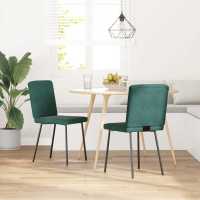 vidaXL Sillas de comedor 2 unidades terciopelo en color Verde claro/Marrón/Azul y más | cómodas modernas ergonómicas para comedor cocina salón hogar - details 9