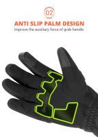 Guantes De Motocicleta Impermeables Y Antiviento Para Conducción En Invierno Toque De Pantalla Completo Moto Motocross Unisex - details 6