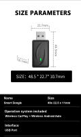 Adaptador Wireless CarPlay Para Coche Android Auto WiFi Bluetooth Compatible Con Volvo Benz Audi Mazda Chevrolet Ford Opel Hyundai VW Toyota Kia GMC - details 12