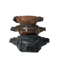 MEJORADA Riñoneras de cuero genuina para hombre con cremallera de 7 compartimientos.alta calidad y gran capacidad. - details 0