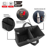 Bolsa de Almacenamiento para Coche - Organizador Plegable con Bolsillos Laterales y Malla Frontal | Material Resistente y Duradero | Multiusos para Coche, Hogar, Viajes y Camping - details 2