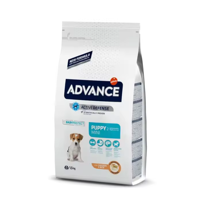 Advance Pienso Puppy Protect de Pollo y Arroz para Perro de Raza Mini 1.5Kg - 1