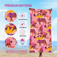 Toalla De Baño De Secado Rápido Diseño De Cheetah Absorbente De Arena Microfibra Ligera Para Natación Camping Yoga Playa - details 2