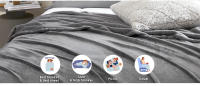 HOMESOL® | Manta sedalina para Cama Sofá y Sillón, Manta Polar Lisa de Tacto Suave Super Caliente para Adulto y Niño,Sin Arrugas - details 2
