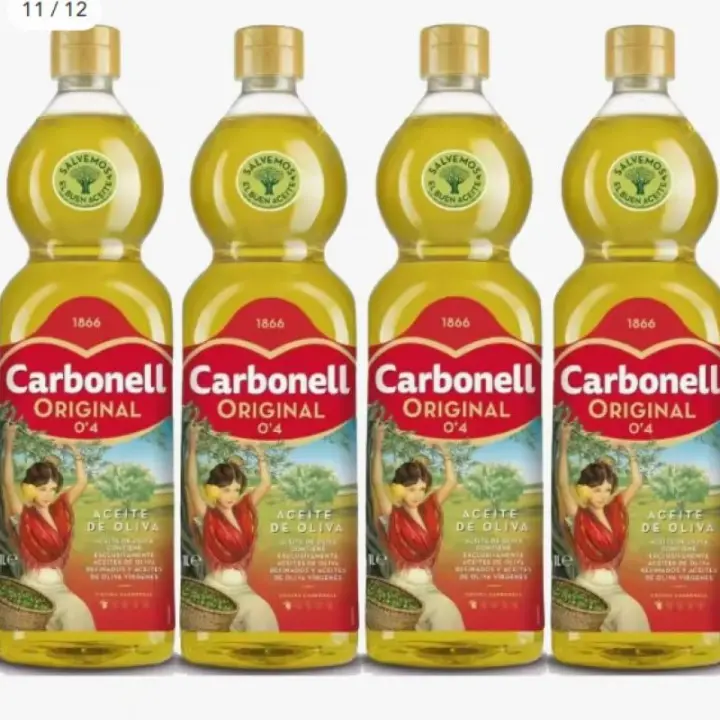 Carbonell® Aecite De Oliva Original 0'4º 1L, Pack de 4 Botellas - 1