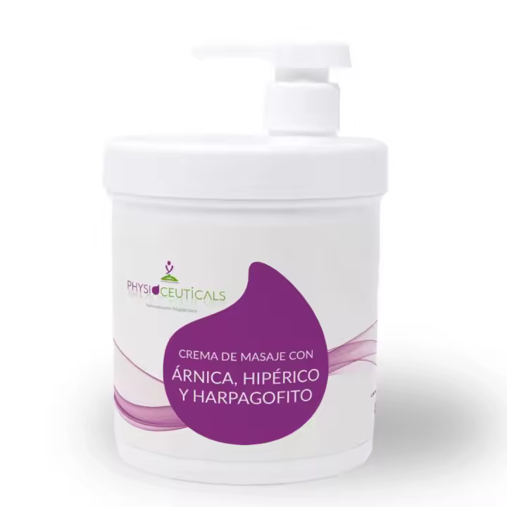 Crema de Masaje ARNICA, HIPÉRICO, HARPAGOFITO PHYSIOCEUTICALS 1000 ml. VALVULA DOSIFICADORA GRATIS - 1
