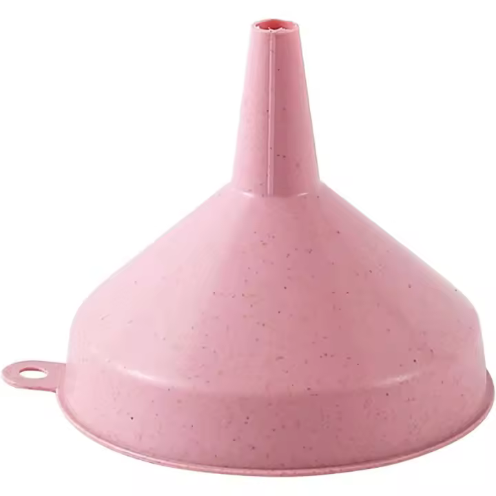 Utensilios domésticos útiles que debías Embudos de plástico para usar en la cocina Utensilios de Cocina Embudos para rellenar botellas Cuenco de 14mm, Rose - 1