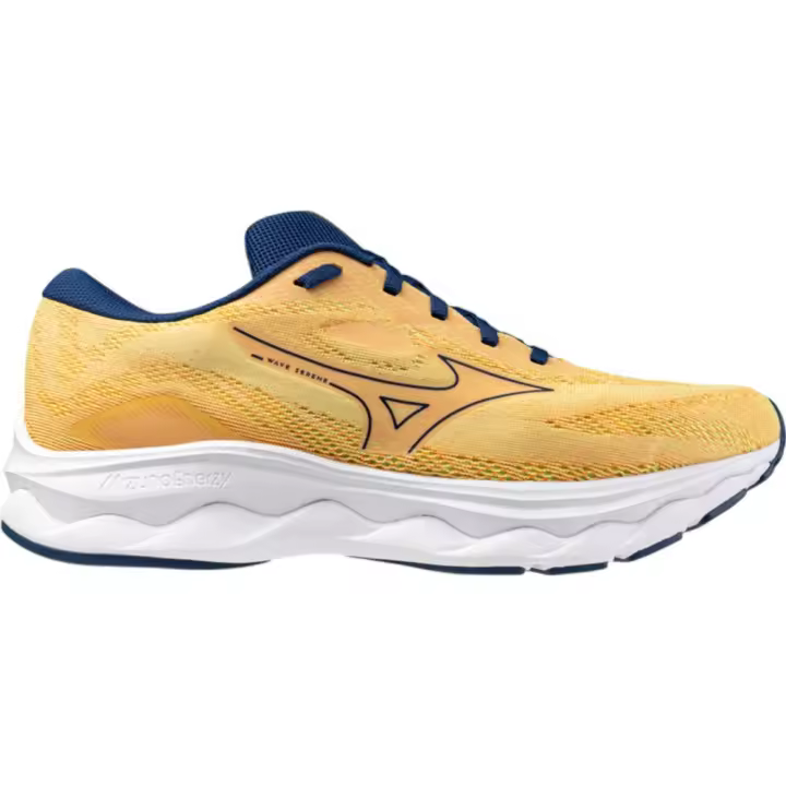 Zapatillas Mizuno Wave Serene Amarillo Neo Lime Azul Marino J1Gc2459-03 Running Hombre - 1