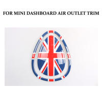 Cubierta De Consola Central Para Coche Mini Cooper F54 F55 F56 F57 Con Estampado De Bandera Jaque Union Accesorios Decorativos Para Ventilador Del Tablero - details 0