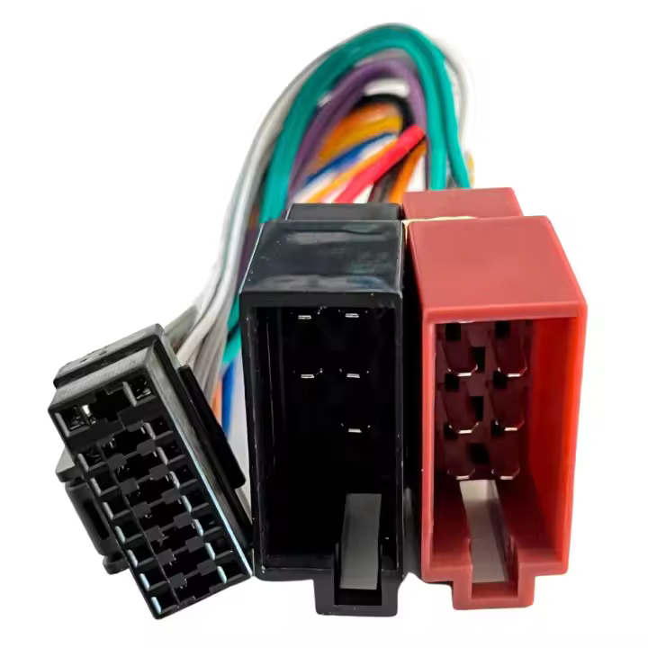 AUTOZOCO Cable Adaptador de audio, Cable de conexión ISO para radio coche, 15 cm, Compatible con Alpine CDA CDE RM R RB E RI CDM Flex - 1