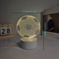 Lámpara De Noche Creativa 3D Decorativa Para Habitación Y Mesa Con Diseño De Vestido De Festival Luz LED Inalámbrica Sin Baterías Incluidas - details 9