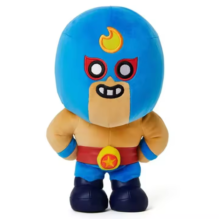 Muñeco De Peluche Brawl Spike Shelly Clot Leon Poco Stars Juguete De Almohada Para Niños Regalos De Cumpleaños Personajes De Videojuegos Tamaño Unisex - 1