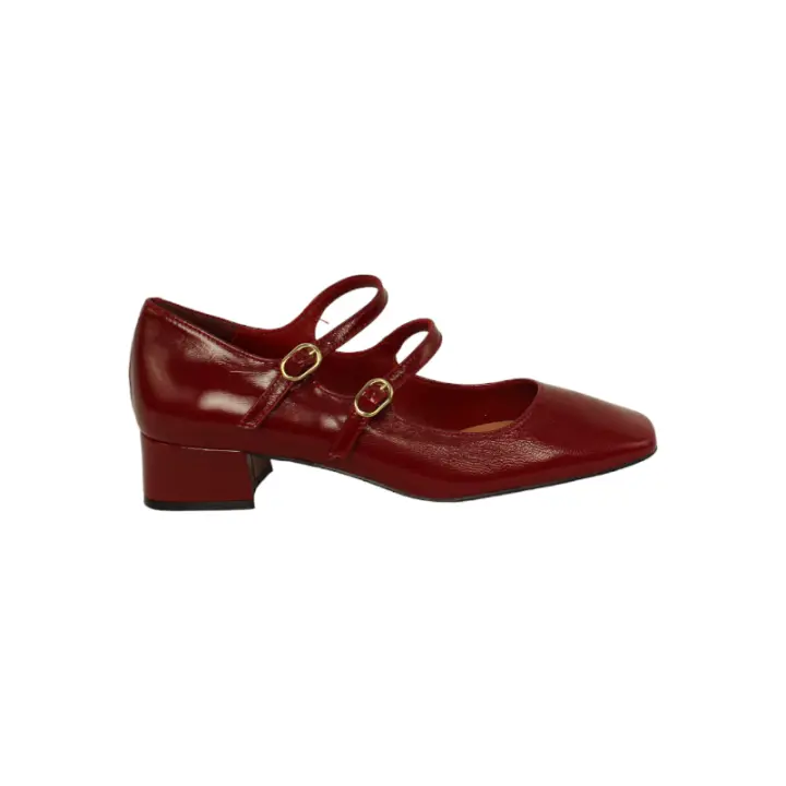 zapato tacon 3cm y doble pulsera con punta cuadrada fabricado en españa - 1