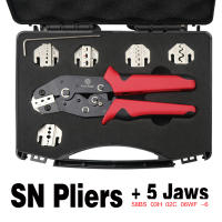 Alicates De Prensa 6 En 1 SN-58B Kit De 5 Mandíbulas Para Terminales Eléctricos 2.8 4.8 6.3 VH2.54 3.96 2510/tubo/terminals Aislados Herramientas De Clampaje - details 1