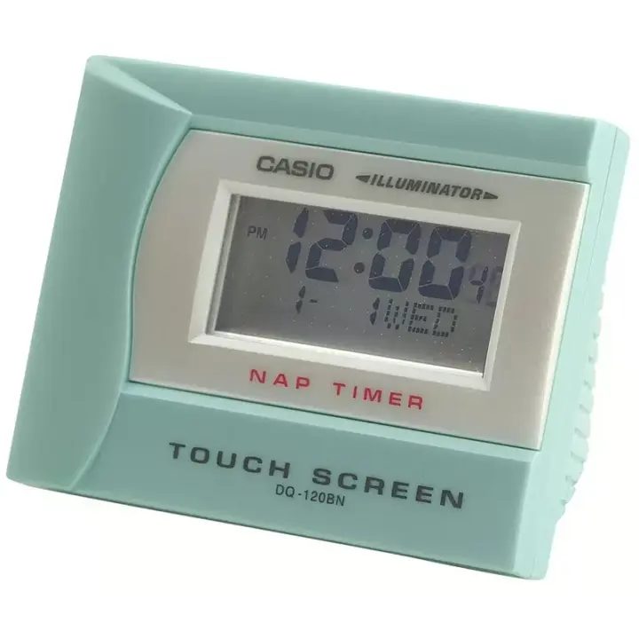 Casio Dq-120-bn-3 Touch Screen Despertador Digital Para Unisex Color Verde. Pantalla Táctil. - 1