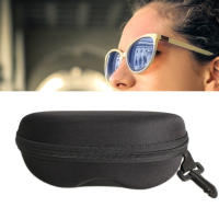 Estuche De Protección Para Gafas De Sol Portátil Con Cierre De Cremallera Y Gancho Adecuado Para Gafas De Sol Y Lectura Unisex - details 5