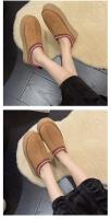 Zapatos De Plataforma Para Mujer Calzado Casual Con Punta Redonda Y Peluche Zapatos Slip-on De Bajo Boca Botas De Invierno Con Suela De Goma Para Vestir Y Uso Diario - details 5