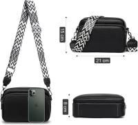 Bolsos cruzados para Mujer: bolsos de mano y bandoleras de cuero with Correa Ancha ajustable, Bolso Cruzado para Cámara para Mujeres y niños, para Viajes y Uso Diario - details 0