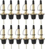 12 Pack Tapones De Vino De Acero Inoxidable Dispensador De Aceite De Oliva Tapa Antipolvo Para Botellas De Licor Y Alcohol - details 0