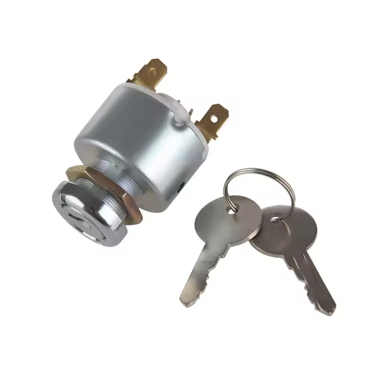 Interruptor De Encendido Con Llave Para Camión Remolque Excavadora Agricultura 3 Posiciones 5 Terminales 2 Llaves Compatible Con 31973K4183 - 1