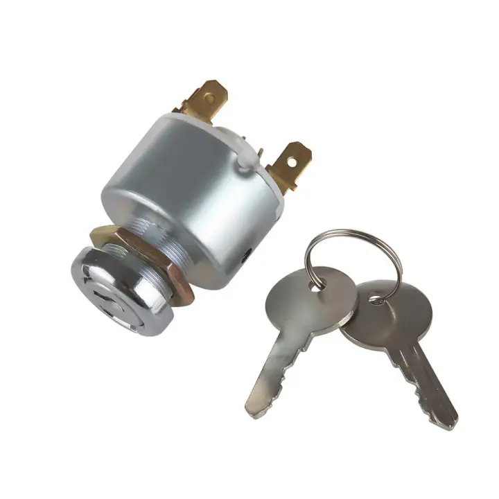 Interruptor De Encendido Con Llave Para Camión Remolque Excavadora Agricultura 3 Posiciones 5 Terminales 2 Llaves Compatible Con 31973K4183 - 1