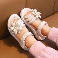 Sandalias De Tobillo Abierto Para Niñas Con Decoración De Flor En Color Sólido Transpirables Y Ligeras Para Uso Interior Exterior Playa - details 8
