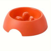 Juego De Alimentos Para Mascotas Sano Platos Lento Alimentador Para Perros Y Gatos Viaje Antisucción Universal PP No Esmerilado - details 7
