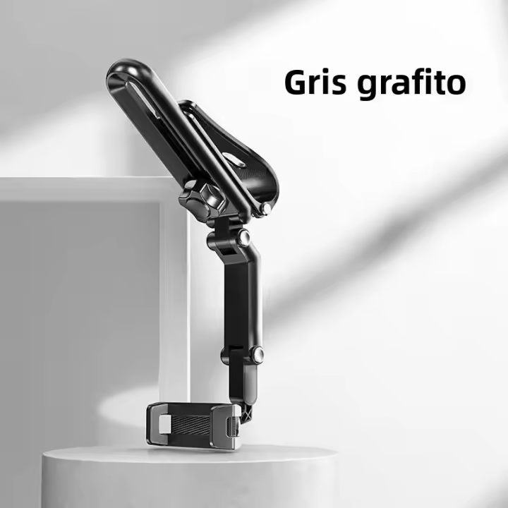 Soporte De Teléfono Para Parabrisas De Coche Multifuncional Con Rotación De 360° Compatible Con iPhone Samsung Android Soporte Universal Para Coche Color Negro - 1