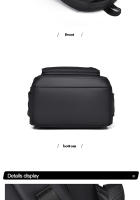 Mochila de de de de Pvc gran capacidad para para hombre, morral negocios Color sólido, Unisex, viaje - details 25