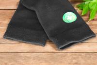 Geshop 4 Pares Calcetines Tobilleros Caña Alta Fibra de Bambú Hombre Mujer  Calcetines Altos Transpirables  Calcetines Medios Bamboo Anti Olor  Color Negro - details 1