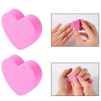 10 Pcs Miniheart Forma De Archivo De Uñas, Esponja Polímero De Uso Doble Para Mujeres Y Niñas Herramientas De Arte De Uñas - details 4