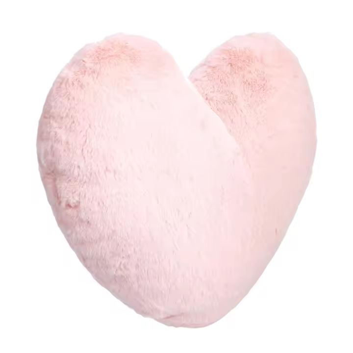 Juguetes de sudadera, almohadilla decorative para niños, Corazón Rosa peonía, 18x14,2 pulgadas - 1