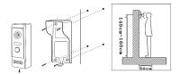 Nueva Intercomunicador De Puerta Con Cámara De Video Exterior Sistema Wired Visión Nocturna Infrarroja 700TVL Impermeable Para Casa Apartamento - details 13