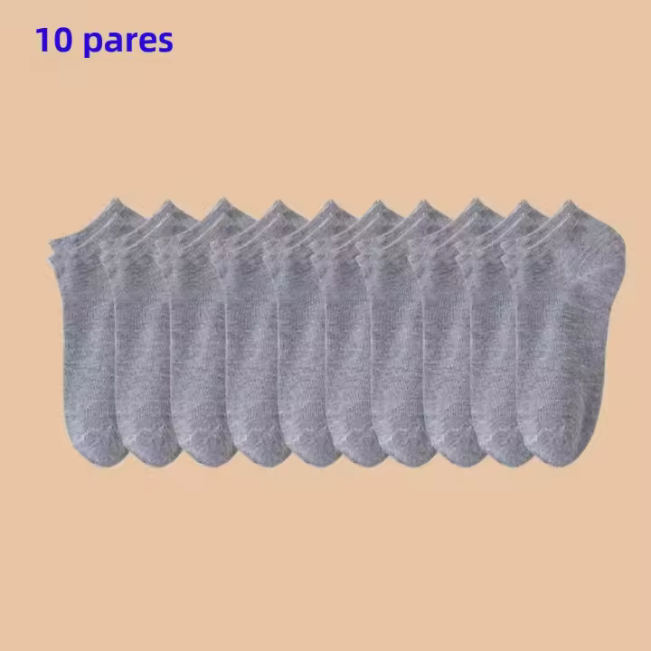 Medias De Tornozelo Unisex Sólidas Medias De Barco Casuales Para Mujer Medias De Tornozelo Bajas Suaves Y Ligeras - 1